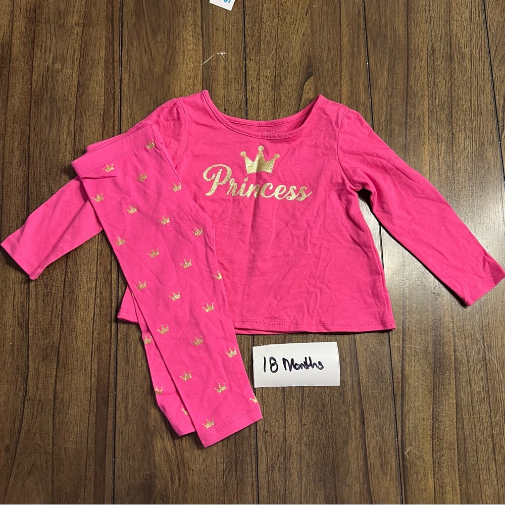 The children’s Place 2-piece toddler outfit - 18 month - Gently used - Princess